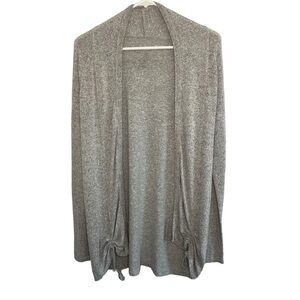 Dutch Bros Women’s SOFT Light Gray Duster Sweater RARE 1992 SMALL+MEDIUM/LARGE